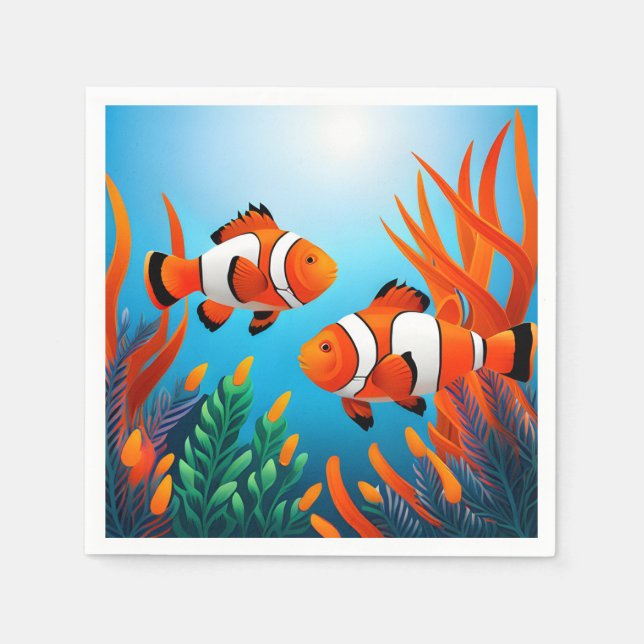 Clownfish In Seaweed Napkins (Front)