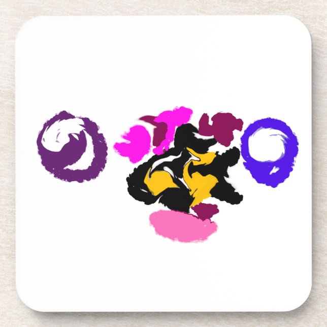 Clownfish joy beverage coaster (Front)