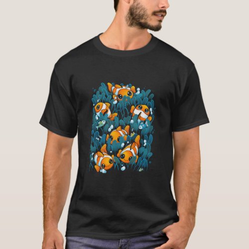Clownfish Kids Cute Clown Fish  T_Shirt