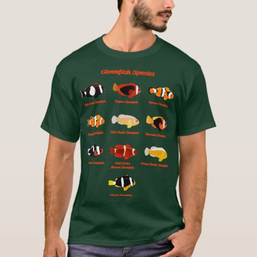 Clownfish Species T_Shirt