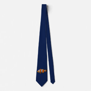 Clownfish Tie Double Sided (Navy)