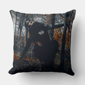 Clownin' Around In Da Woods Throw Pillow