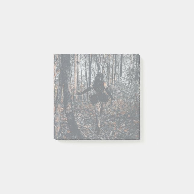 Clownin' in the woods post-it notes (Front)