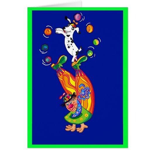 Clowning around (blank inside) cards (Front)