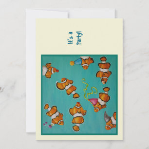 Clowning Fish Birthday invitation to customize
