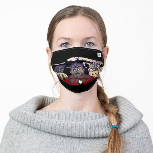 Clownmen Adult Cloth Face Mask (Worn)