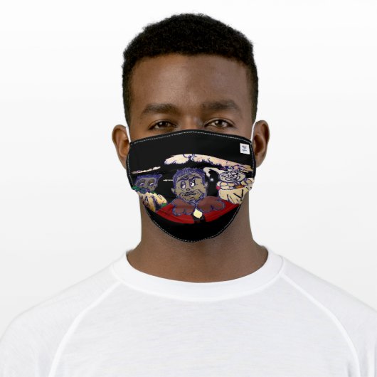 Clownmen Adult Cloth Face Mask (Worn)