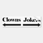 Clowns And Jokers Bumper Sticker at Zazzle