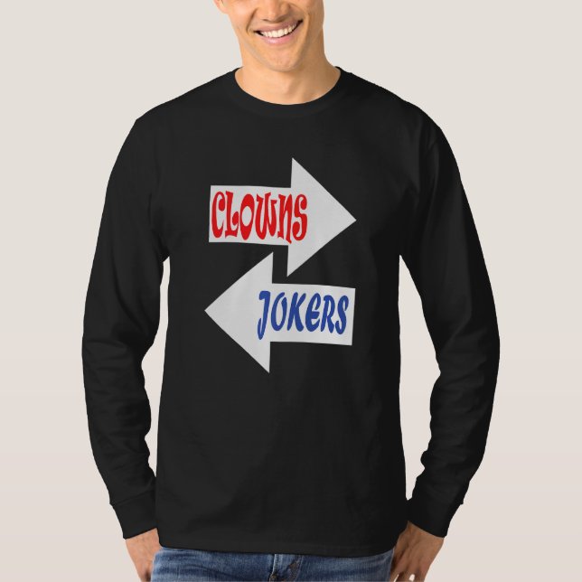 Clowns And Jokers Retro T-Shirt (Front)