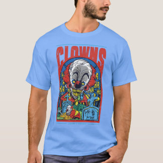 Clowns aren't funny Halloween scary night retro T- T-Shirt