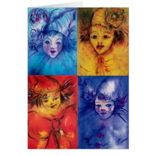 CLOWNS COLLECTION / Venetian Masquearde Ball Cards (Front)