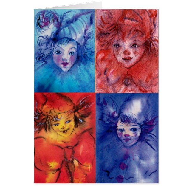 CLOWNS COLLECTION / Venetian Masquearde Ball Cards (Front)