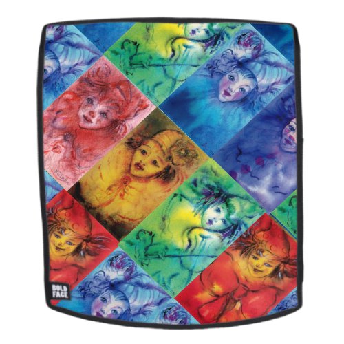 CLOWNS COLLECTION  Venetian Masquerade Faces Backpack