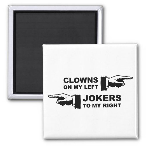 Clowns  Jokers Humor Magnet