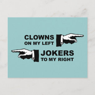 Clowns & Jokers Humor Postcard