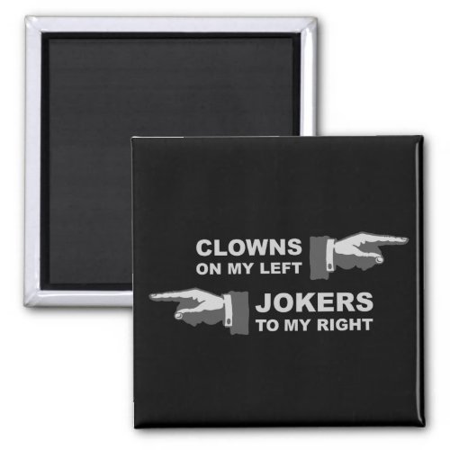 Clowns  Jokers Magnet