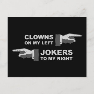 Clowns & Jokers Postcard