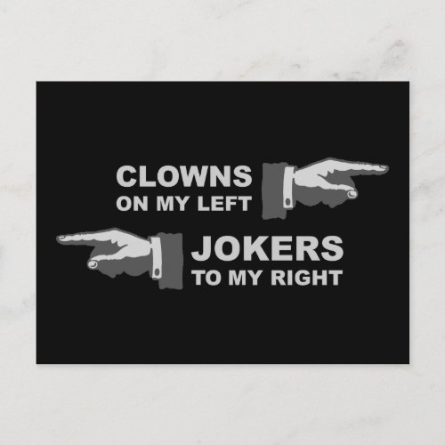 Clowns  Jokers Postcard