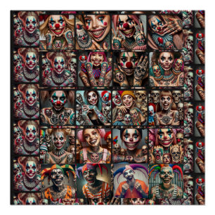 Clowns of a Different Nature by Chuck Vest Poster