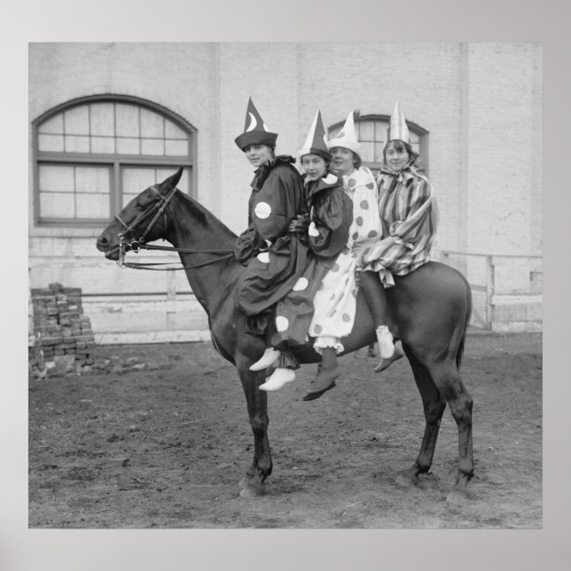 Clowns on a Horse, 1915 Poster (Front)