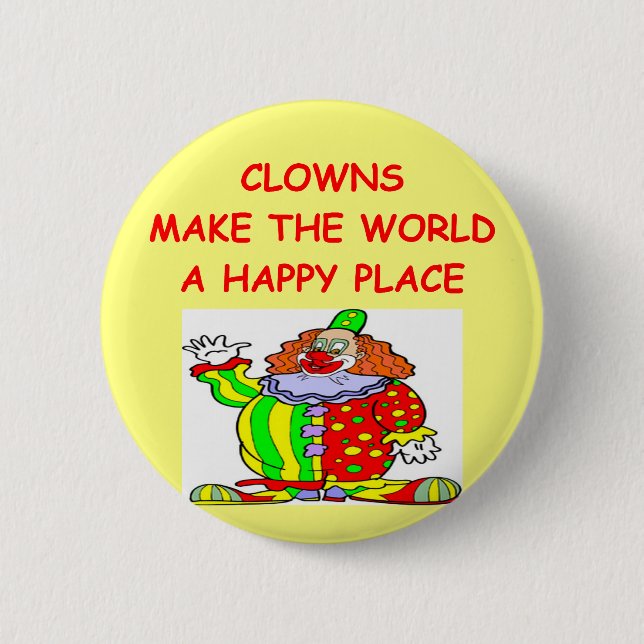 clowns pinback button (Front)