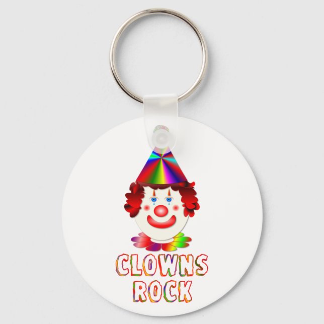 Clowns Rock Keychain (Front)