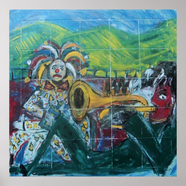 CLOWNS TRUMPET PLAYER POSTER (Front)