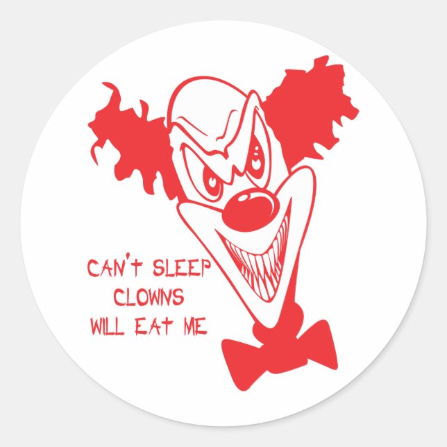 Clowns Will Eat Me Stickers/Envelope Seals (Front)
