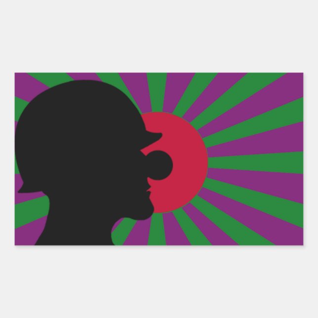 Clownsec Rising Sun Flag Sticker (Front)