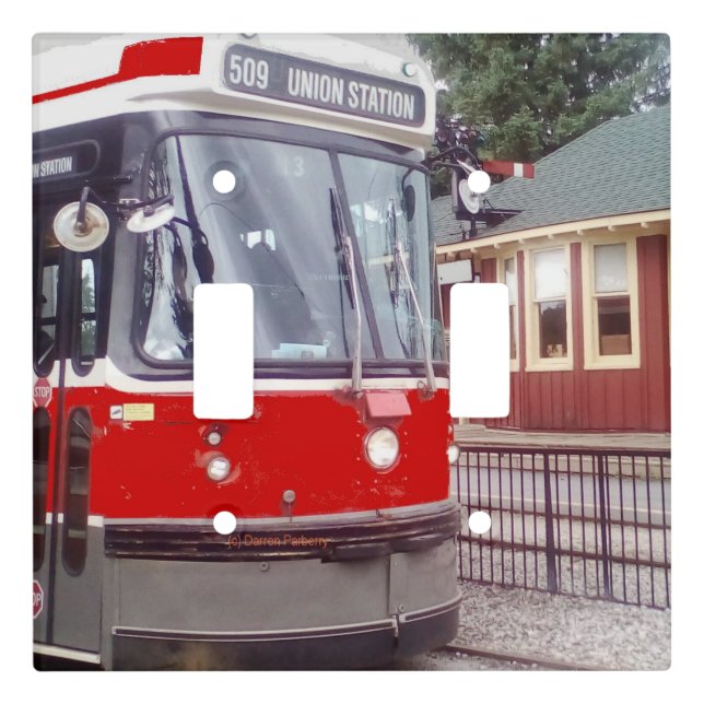 CLRV at stn Double Toggle Light Switch Cover (Front)