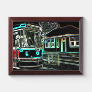 CLRV Neon at stn 25cm x 18cm Award Plaque