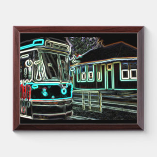 CLRV Neon at stn 25cm x 20cm Award Plaque