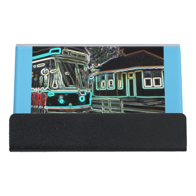 CLRV Neon at stn Card Holder (Front)