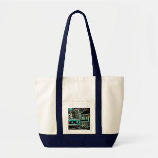 CLRV Neon at stn Navy Impulse Tote Bag