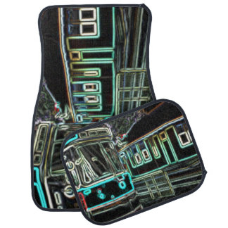 CLRV Neon at stn Set of Front and Rear Car Mats