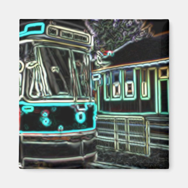 CLRV Neon at stn Square Magnet (Front)