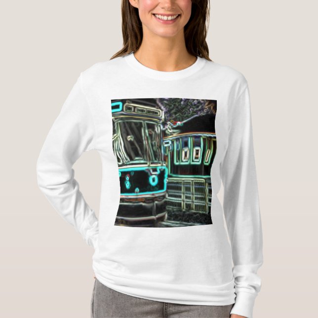 CLRV Neon at stn Women's Basic Long Sleeve T-Shirt (Front)