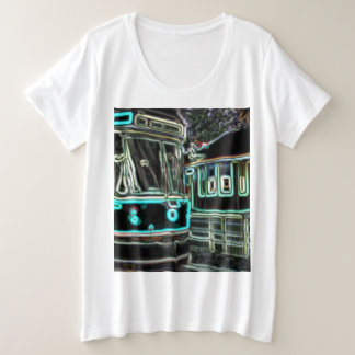 CLRV Neon at stn Womens Plus Size T-Shirt