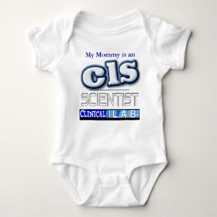CLS LOGO - CLINICAL LABORATORY SCIENTIST BABY BODYSUIT