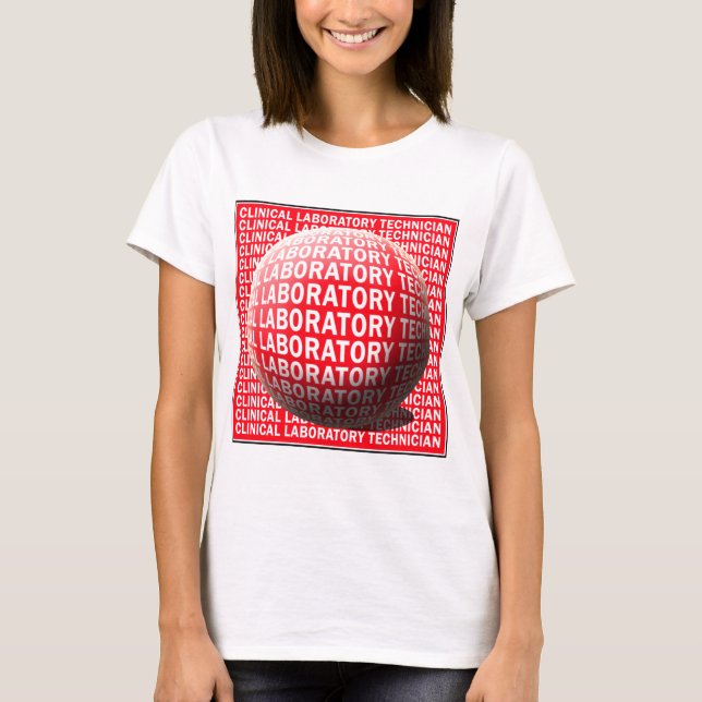 CLT SPHERE BLOOD DROP CLINICAL LABORATORY TECH T-Shirt (Front)