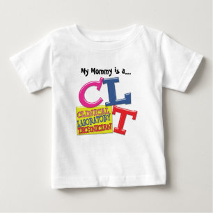 CLT WHIMSICAL LETTERS CLINICAL LABORATORY TECH BABY T-Shirt