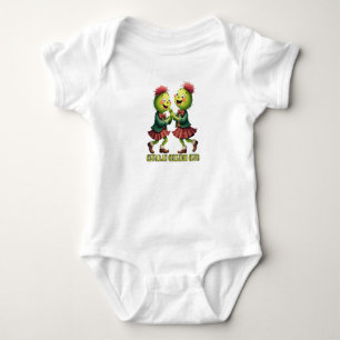 Cluaran Ceilidh Club Scottish Thistles Wearing Baby Bodysuit