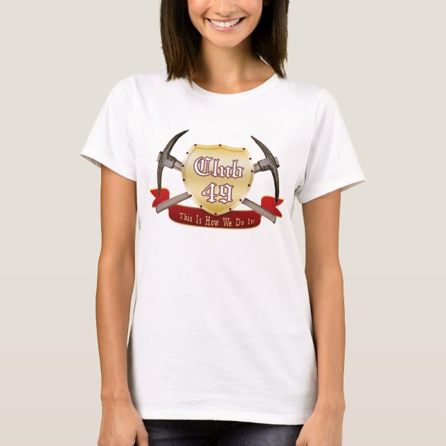 Club 49 Ladies Baby Doll (Fitted) T-Shirt (Front)