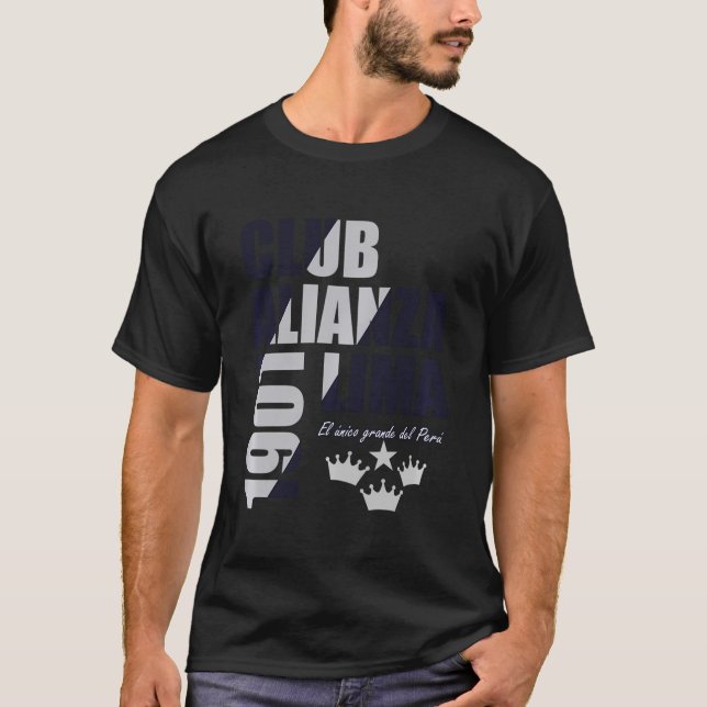 Club Alianza Lima Corazon Peruvian Soccer Men Wome T-Shirt (Front)