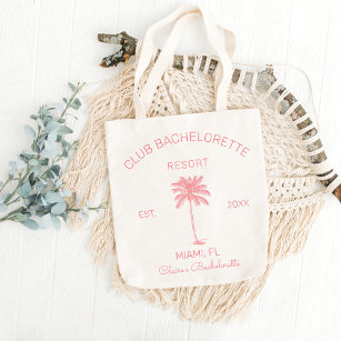 Club Bachelorette Palm Beach Destination Wedding Tote Bag