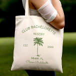 Club Bachelorette Palm Beach Destination Wedding Tote Bag<br><div class="desc">Club Bachelorette Palm Beach Destination Wedding Tote Bag</div>