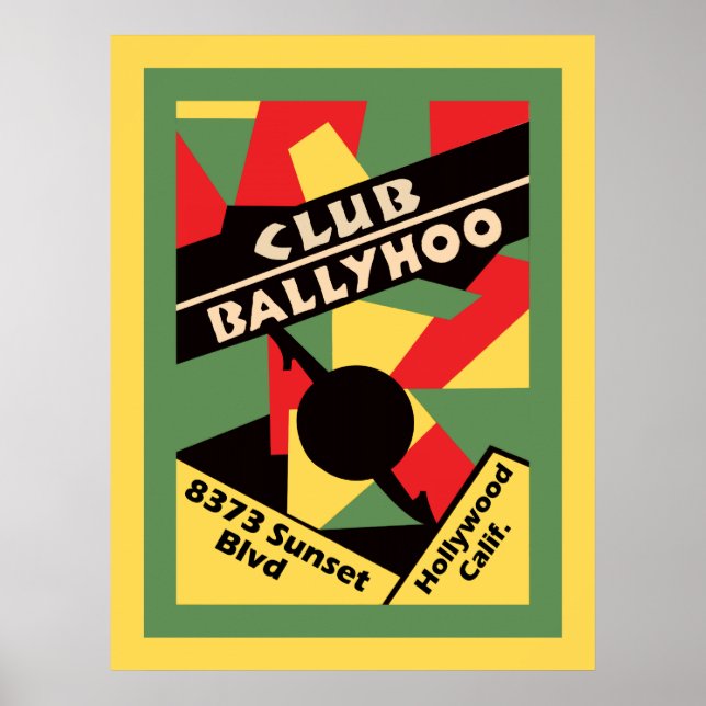Club Ballyhoo on Sunset Strip Poster (Front)