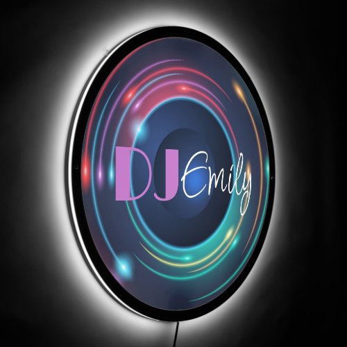 Club Bar DJ Musical Business Name LED Sign
