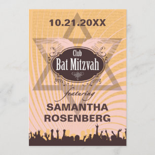 Club Bat Mitzvah Invitation