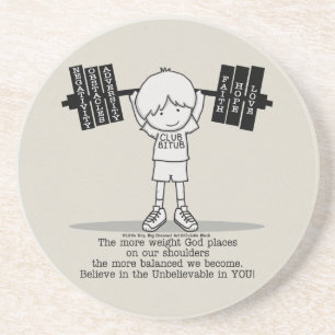 Club BITUB- More Balanced Sandstone Coaster